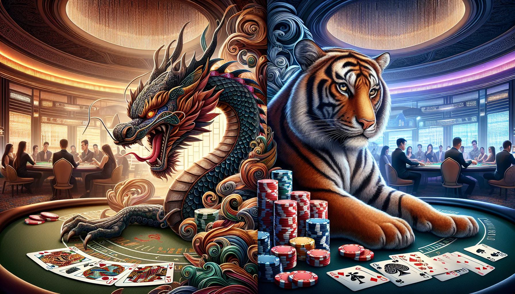 龙虎斗电子游戏画面